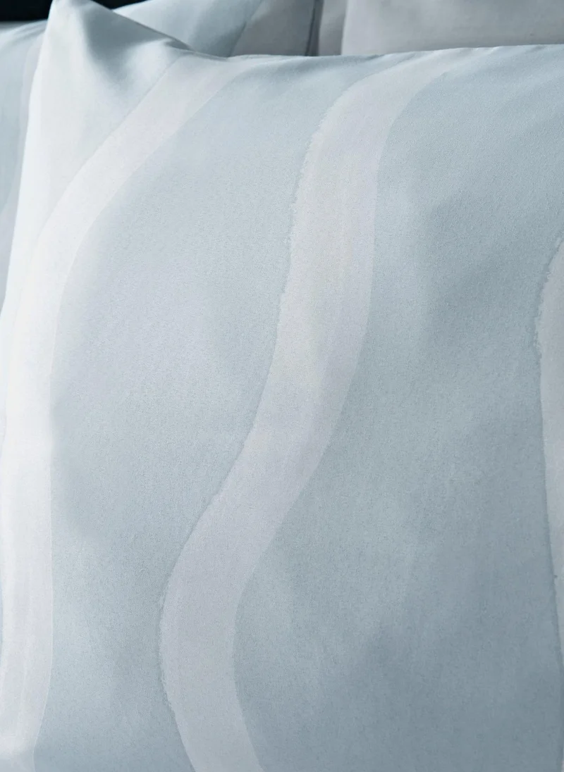 ماتلان طقم لحاف مخطط مموج أزرق